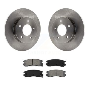 Rear Brake Rotor & Semi-Metallic Pad Kit For Cadillac DeVille Buick Eldorado Seville Park K8S-101512
