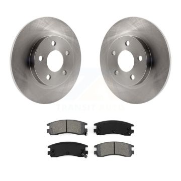 Rear Brake Rotor And Semi-Metallic Pad Kit For Cadillac DeVille Seville Buick Park Avenue K8S-101514