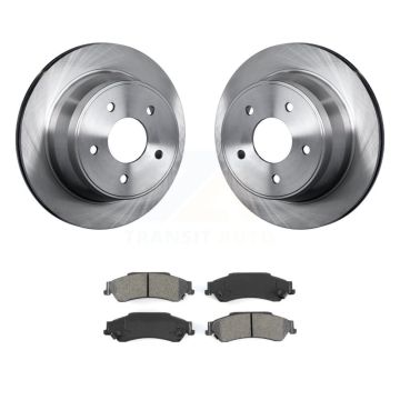 Rear Brake Rotors & Semi-Metallic Pad Kit For Chevrolet GMC Blazer S10 Jimmy Sonoma Isuzu K8S-101515