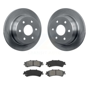 Rear Brake Rotor Semi-Metallic Pad Kit For Chevrolet GMC Silverado 1500 Sierra Classic XL K8S-101517