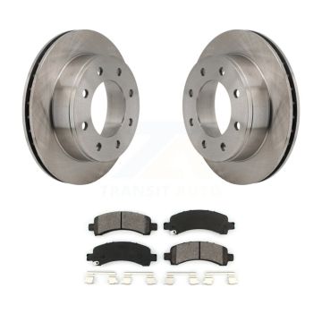 Rear Disc Brake Rotors & Semi-Metallic Pad Kit For Chevrolet GMC Express 2500 Savana 3500 K8S-101523