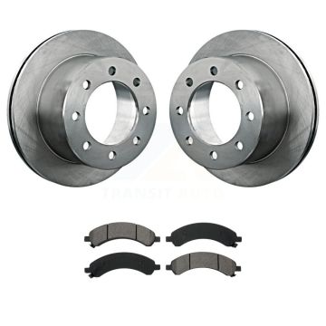 Rear Brake Rotors & Semi-Metallic Pad Kit For 2003-2008 Chevrolet Express 3500 GMC Savana K8S-101533