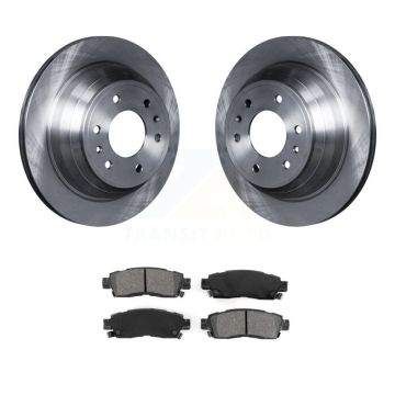 Rear Brake Rotor Semi-Metallic Pad Kit For Chevrolet GMC Trailblazer Envoy XL EXT SSR XUV K8S-101534