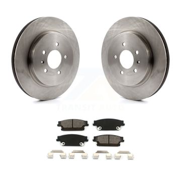 Rear Disc Brake Rotors And Semi-Metallic Pads Kit For Cadillac CTS STS K8S-101545