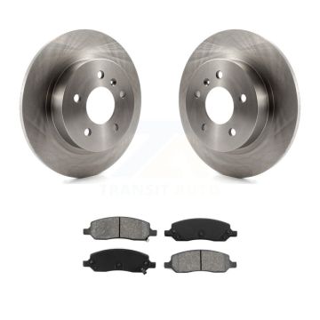 Rear Disc Brake Rotors And Semi-Metallic Pad Kit For 2006-2011 Buick Lucerne Cadillac DTS K8S-101548
