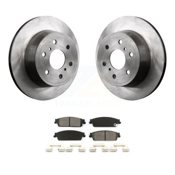 Rear Brake Rotors Semi-Metallic Pad Kit For Chevrolet GMC Sierra 1500 Silverado Avalanche K8S-101551