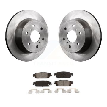 Rear Brake Rotor & Semi-Metallic Pad Kit For Chevrolet GMC Silverado 1500 Sierra Tahoe XL K8S-101552