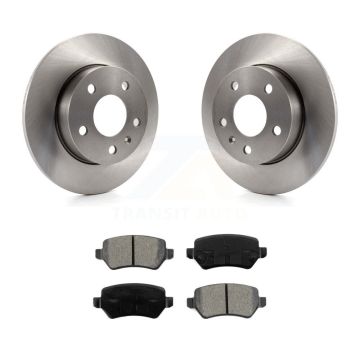 Rear Disc Brake Rotors And Semi-Metallic Pads Kit For 2008-2009 Saturn Astra K8S-101556
