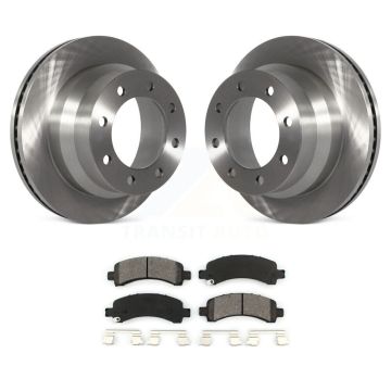 Rear Disc Brake Rotors And Semi-Metallic Pads Kit For Chevrolet Express 4500 K8S-101558