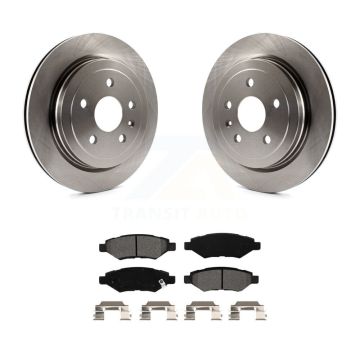 Rear Disc Brake Rotors And Semi-Metallic Pads Kit For Chevrolet Camaro Cadillac CTS K8S-101568