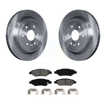 Rear Disc Brake Rotors And Semi-Metallic Pads Kit For Cadillac SRX Saab 9-4X K8S-101569