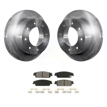 Rear Disc Brake Rotors And Semi-Metallic Pad Kit For 2011 Chevrolet Silverado 1500 Hybrid K8S-101574