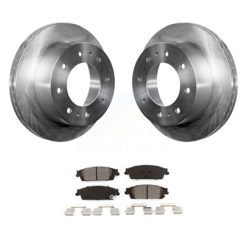 Rear Disc Brake Rotors And Semi-Metallic Pads Kit For Chevrolet Suburban K8S-101576