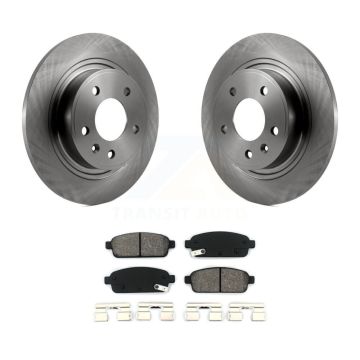 Rear Brake Rotors Semi-Metallic Pad Kit For Chevrolet Cruze Buick Verano Orlando Volt ELR K8S-101578