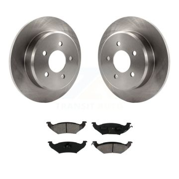 Rear Brake Rotors & Semi-Metallic Pad Kit For Mercury Grand Marquis Lincoln Town Car Ford K8S-101581