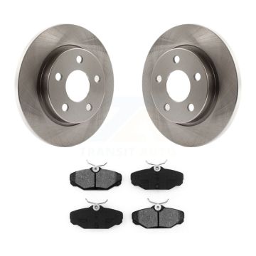 Rear Brake Rotors Semi-Metallic Pad Kit For Ford Taurus Mercury Sable Lincoln Continental K8S-101582
