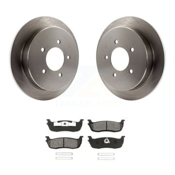 Rear Disc Brake Rotor & Semi-Metallic Pad Kit For Ford F-150 Expedition Lincoln Navigator K8S-101588