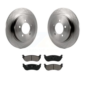 Rear Disc Brake Rotors And Semi-Metallic Pads Kit For Ford Explorer Mercury Mountaineer K8S-101604