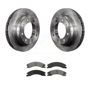 Rear Brake Rotors & Semi-Metallic Pad Kit For Ford E-350 Super Duty E-250 E-150 Econoline K8S-101629