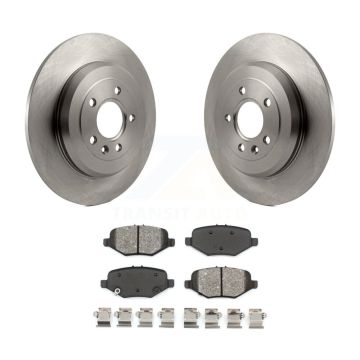 Rear Brake Rotor & Semi-Metallic Pad Kit For 2015 Ford Explorer Without Heavy Duty Brakes K8S-101633