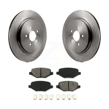 Rear Brake Rotors Semi-Metallic Pad Kit For Ford Explorer Police Interceptor Utility Flex K8S-101639