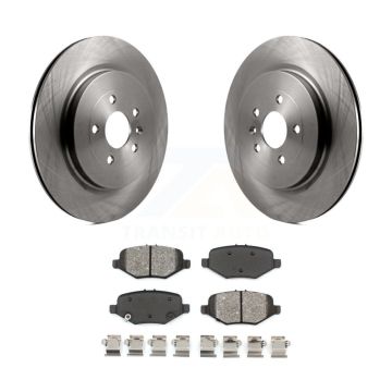 Rear Brake Rotor & Semi-Metallic Pad Kit For Ford Explorer Flex Taurus Police Interceptor K8S-101640