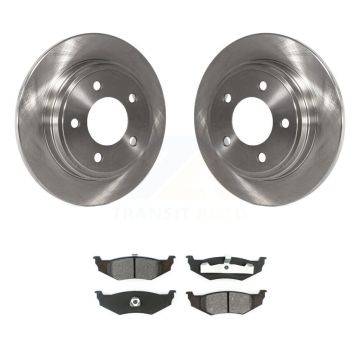 Rear Brake Rotors Semi-Metallic Pad Kit For Chrysler Intrepid Dodge Concorde 300M LHS New K8S-101648