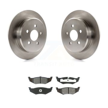 Rear Brake Rotor Semi-Metallic Pad Kit For Chrysler PT Cruiser Sebring Neon Dodge Stratus K8S-101651