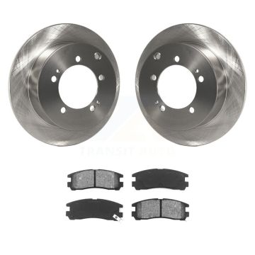 Rear Disc Brake Rotor Semi-Metallic Pad Kit For Chrysler Sebring Mitsubishi Eclipse Eagle K8S-101653