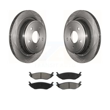 Rear Disc Brake Rotors And Semi-Metallic Pads Kit For Dodge Ram 1500 K8S-101658