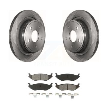 Rear Brake Rotors Semi-Metallic Pad Kit For Ram 1500 Classic Dodge Durango Chrysler Aspen K8S-101659