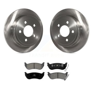 Rear Disc Brake Rotors And Semi-Metallic Pads Kit For Jeep Liberty Wrangler TJ K8S-101660