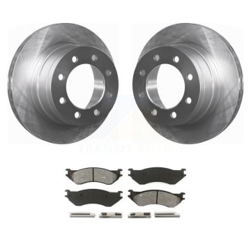 Rear Disc Brake Rotors And Semi-Metallic Pads Kit For Dodge Ram 1500 3500 2500 K8S-101662