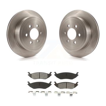 Rear Disc Brake Rotors And Semi-Metallic Pads Kit For 2003 Dodge Durango K8S-101663