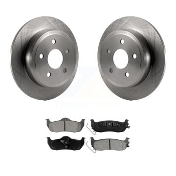 Rear Disc Brake Rotors And Semi-Metallic Pads Kit For Jeep Grand Cherokee Commander K8S-101669