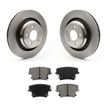 Rear Brake Rotor And Semi-Metallic Pad Kit For 2015 Dodge Charger R T Scat Pack with 6.4L K8S-101671
