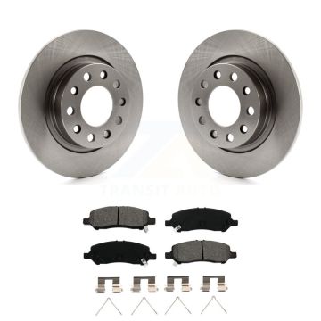 Rear Disc Brake Rotors And Semi-Metallic Pads Kit For 2013-2016 Dodge Dart K8S-101689