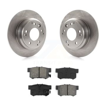 Rear Disc Brake Rotor Semi-Metallic Pad Kit For Honda Odyssey Acura Legend RL Isuzu Oasis K8S-101694