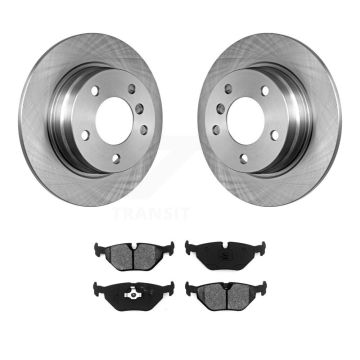 Rear Disc Brake Rotors And Semi-Metallic Pads Kit For BMW 325i 328i 325is 318is 320i 318i K8S-101701