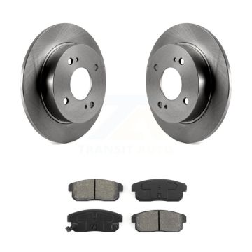 Rear Disc Brake Rotors And Semi-Metallic Pads Kit For Nissan Sentra INFINITI G20 K8S-101704