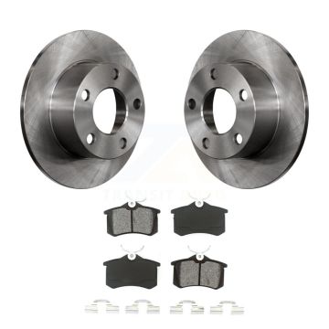 Rear Disc Brake Rotors And Semi-Metallic Pads Kit For Volkswagen Passat Audi A6 K8S-101706