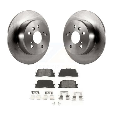 Rear Disc Brake Rotors And Semi-Metallic Pads Kit For 2001-2003 Toyota Highlander FWD K8S-101712