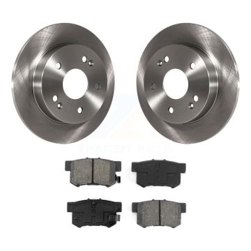 Rear Disc Brake Rotors And Semi-Metallic Pads Kit For 1997-2001 Honda Prelude K8S-101719