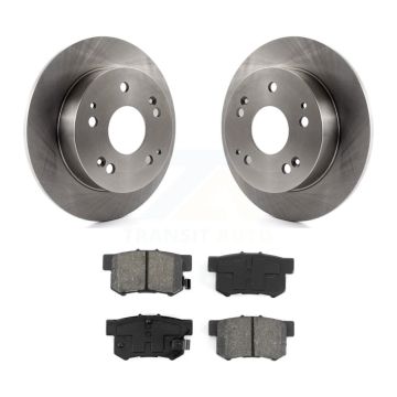 Rear Disc Brake Rotors And Semi-Metallic Pad Kit For Honda Civic Accord Acura RSX Integra K8S-101721