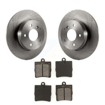 Rear Brake Rotors Semi-Metallic Pad Kit For 07-08 Mercedes-Benz SLK280 With Sport Package K8S-101727
