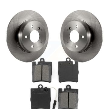 Rear Brake Rotor And Semi-Metallic Pad Kit For Mercedes-Benz C230 SLK350 CLK320 C280 E320 K8S-101728