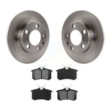 Rear Disc Brake Rotor Semi-Metallic Pad Kit For Volkswagen Jetta Golf City Beetle Audi TT K8S-101732