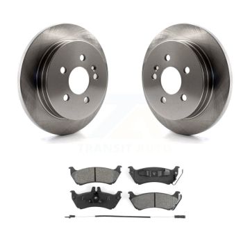 Rear Disc Brake Rotors And Semi-Metallic Pads Kit For Mercedes-Benz ML320 ML350 ML430 K8S-101733
