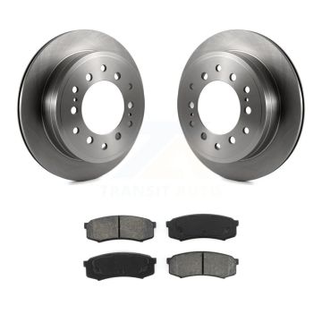 Rear Brake Rotors Semi-Metallic Pad Kit For Toyota 4Runner FJ Cruiser Sequoia Lexus GX470 K8S-101737