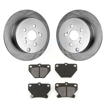 Rear Disc Brake Rotor Semi-Metallic Pad Kit For Toyota Matrix Corolla Pontiac Vibe Celica K8S-101739